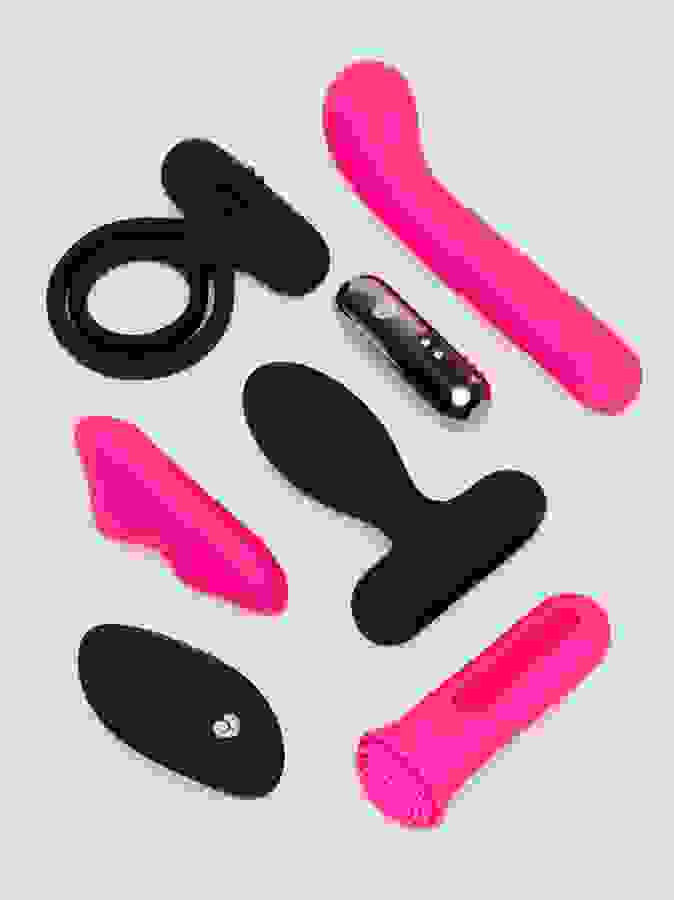 Lovehoney Pleasure Link Remote Control Couple's Kit, Pink, hi-res